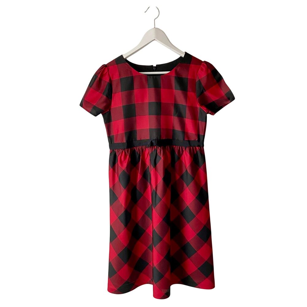 Talbots Girls Buffalo Check Fit & Flare Dress Size 12